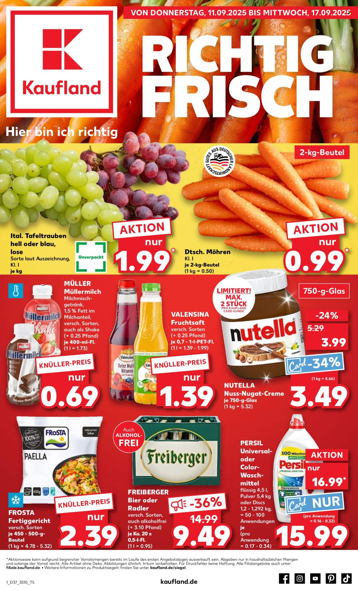 Kaufland Prospekte  - 11.09.2025 - 17.09.2025. Seite 1