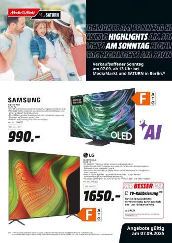Prospekte MediaMarkt - 7.09.2025 - 7.09.2025.