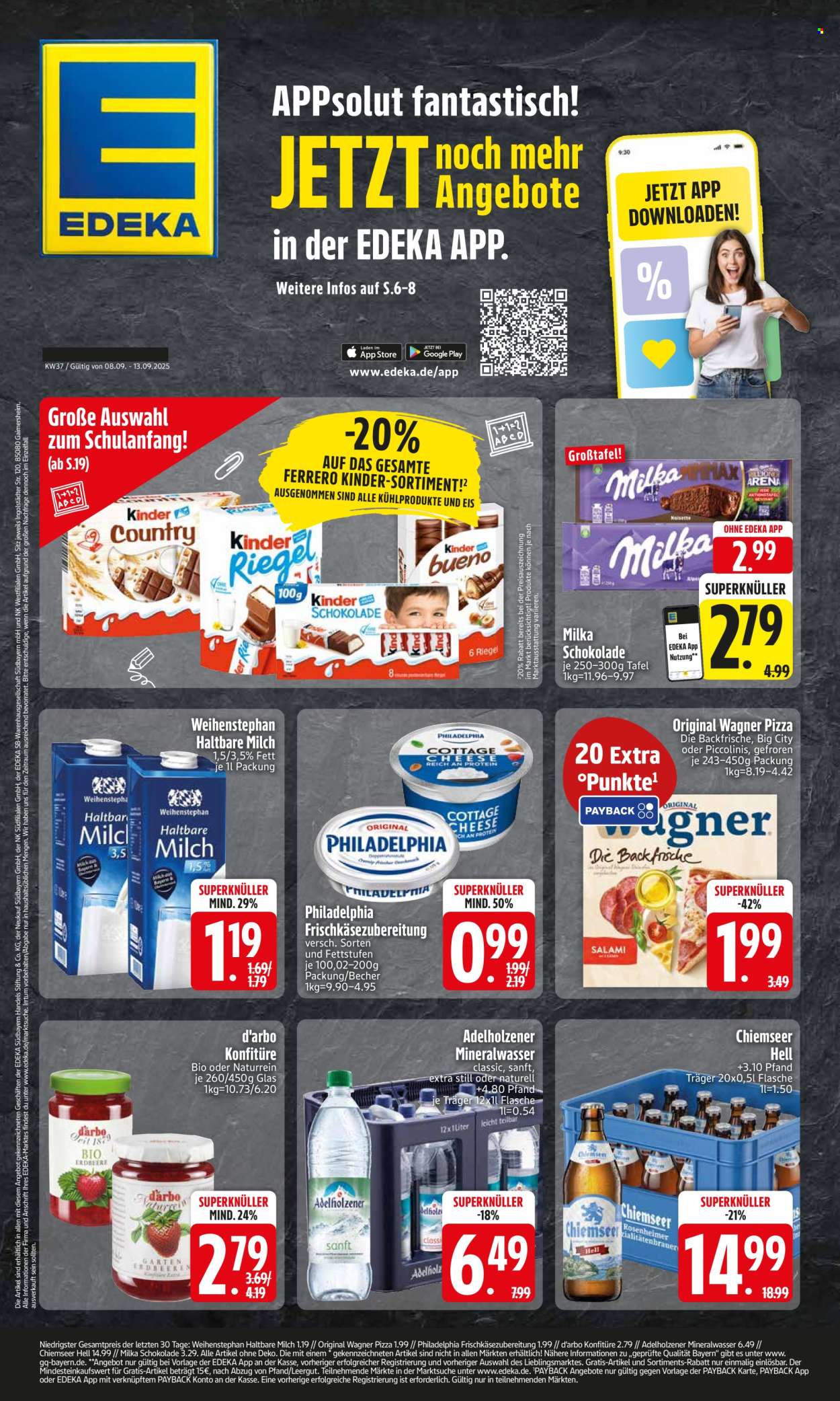 Edeka Prospekte  - 8.09.2025 - 13.09.2025. Seite 1