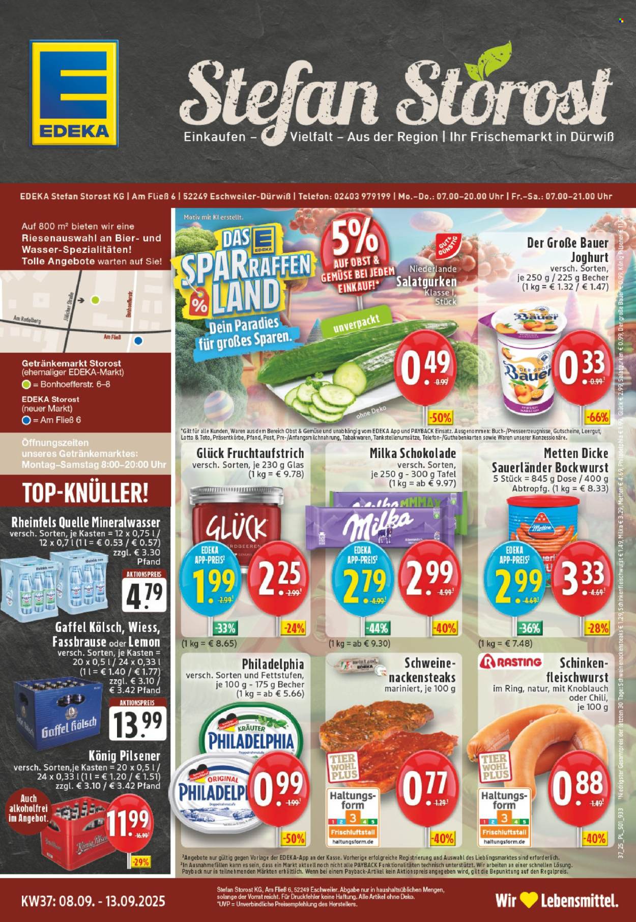 Edeka Prospekte  - 8.09.2025 - 13.09.2025. Seite 1