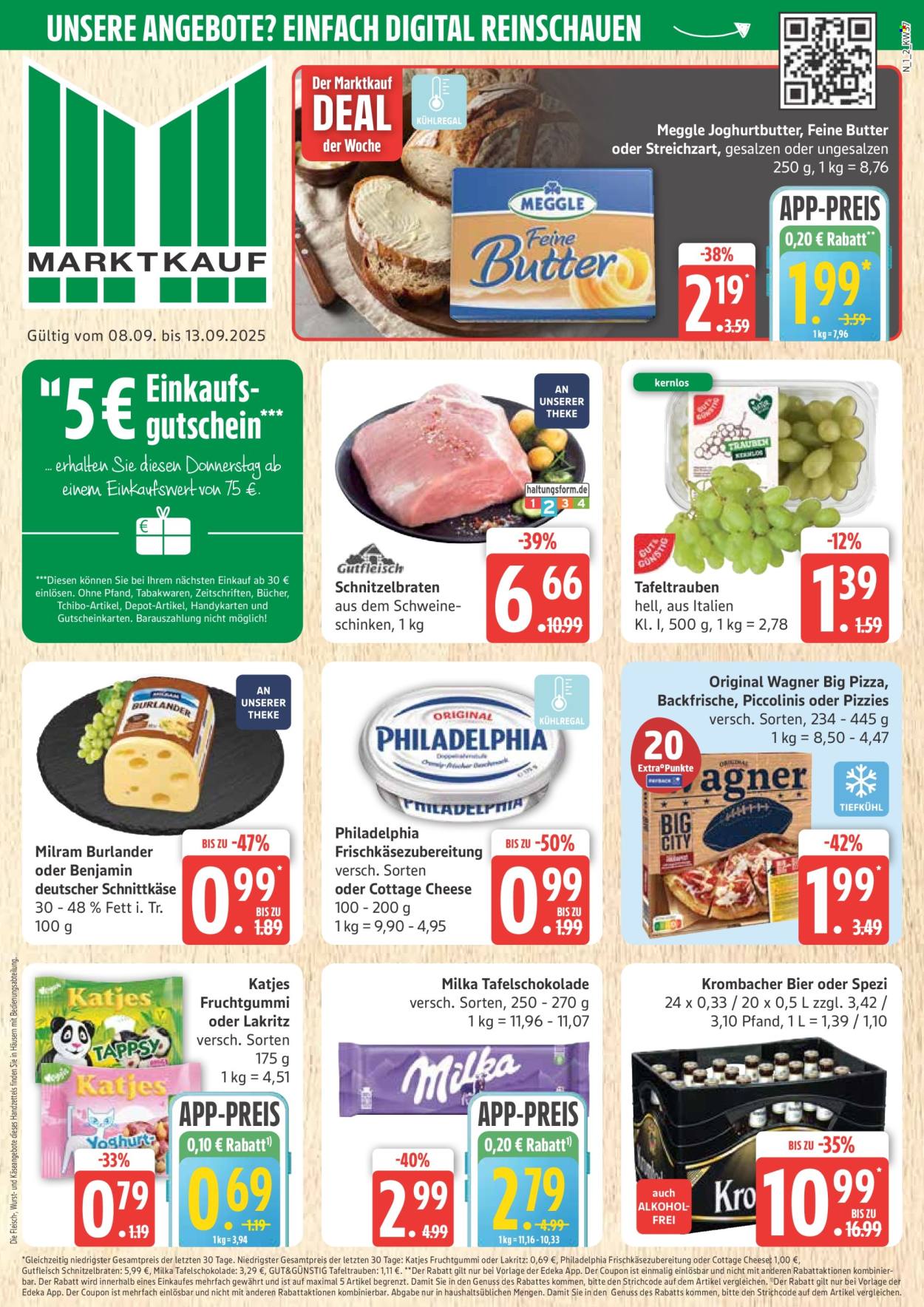 Marktkauf Prospekte  - 8.09.2025 - 13.09.2025. Seite 1