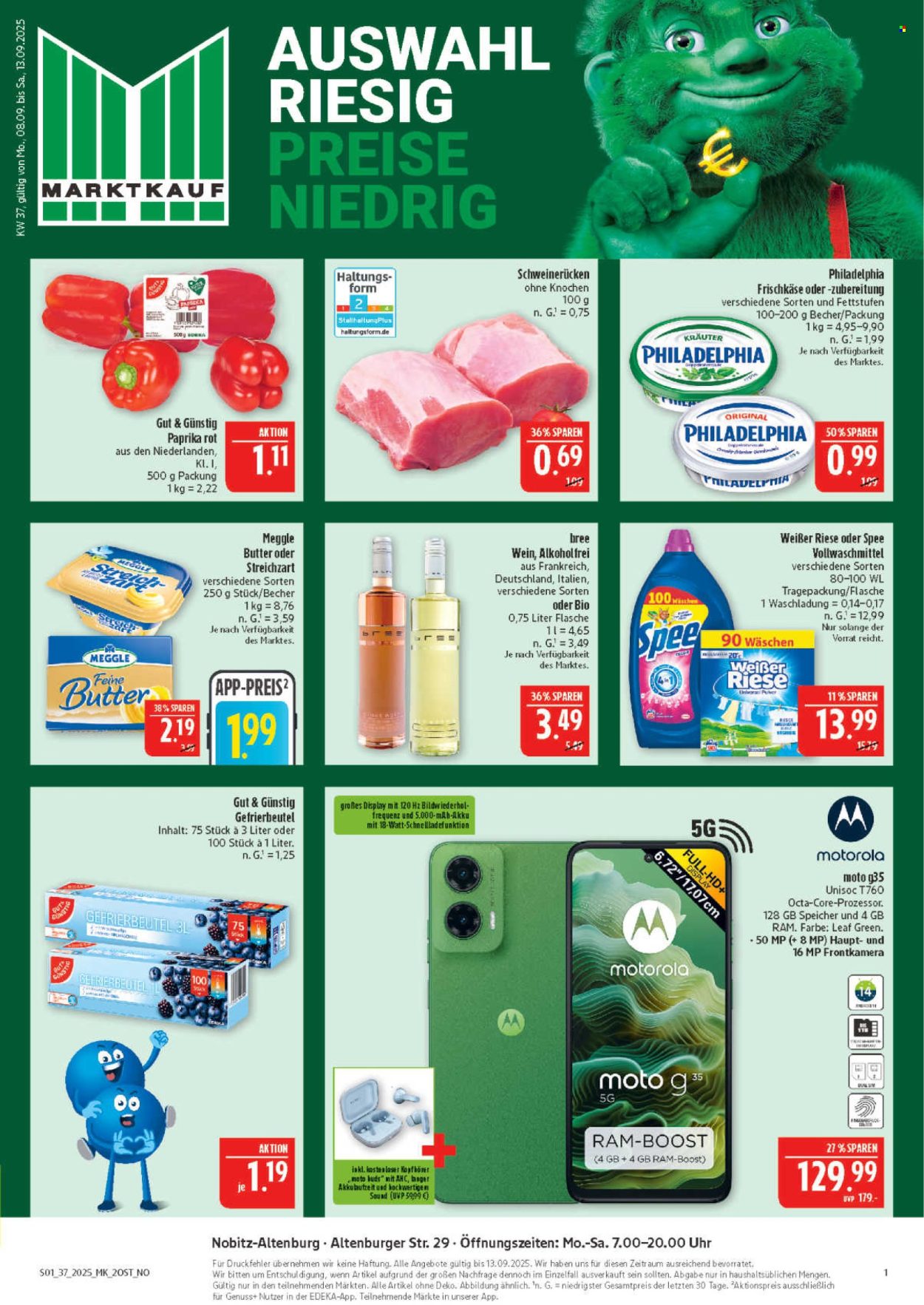 Marktkauf Prospekte  - 8.09.2025 - 13.09.2025. Seite 1