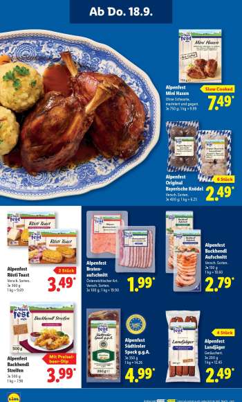 thumbnail - Alpenfest Backhendl Aufschnitt