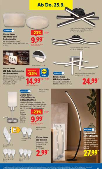 thumbnail - Livarno Home LED-Lampen