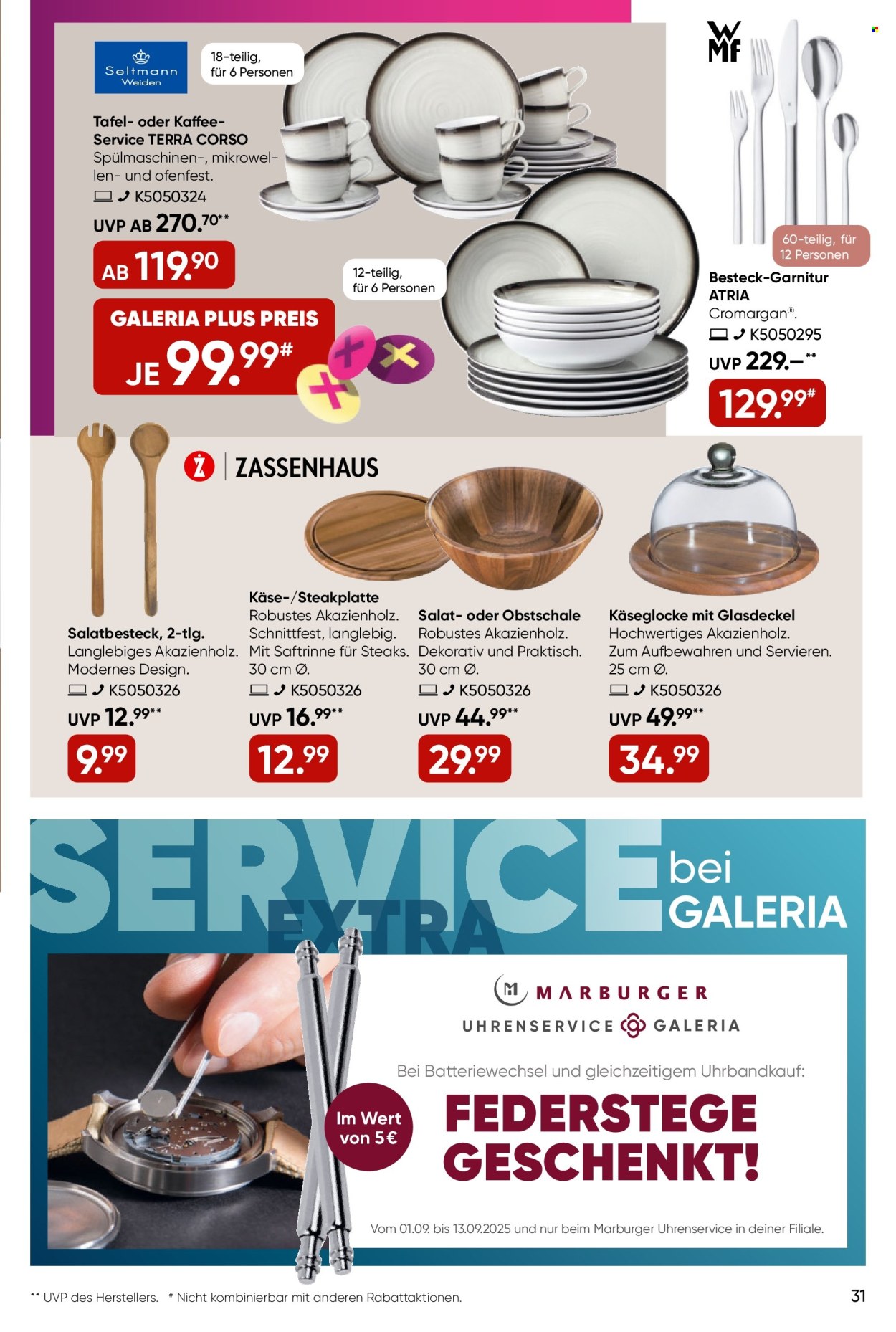 GALERIA Karstadt Kaufhof Prospekte  - 10.09.2025 - 16.09.2025. Seite 31