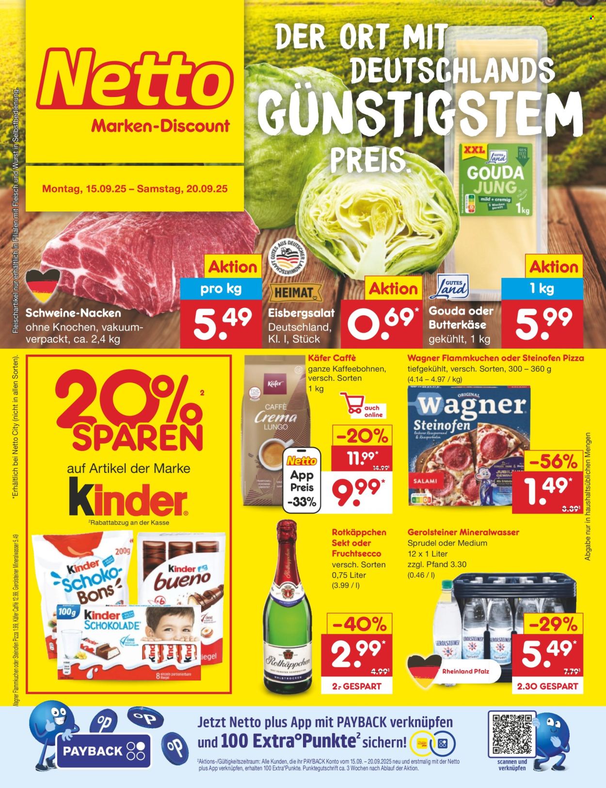 Netto Marken-Discount Prospekte  - 15.09.2025 - 20.09.2025. Seite 1