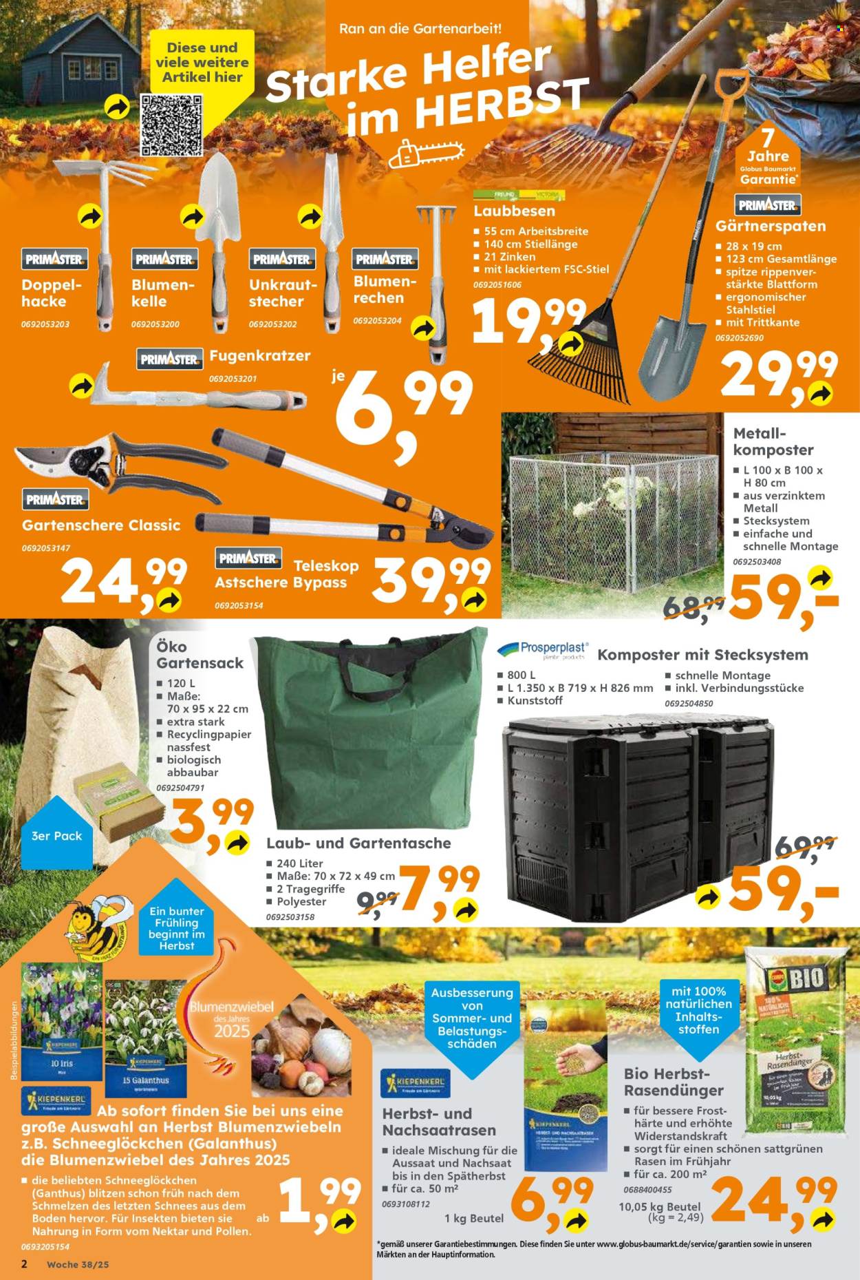 Globus Baumarkt Prospekte  - 15.09.2025 - 20.09.2025. Seite 2