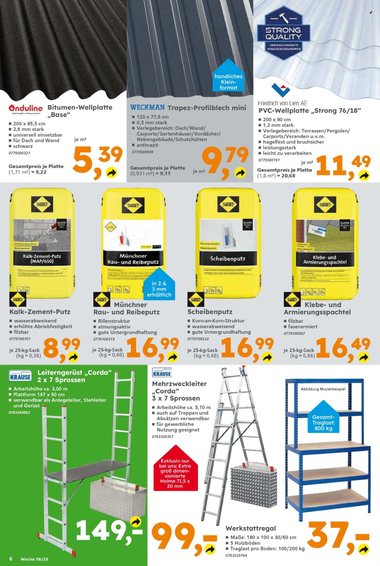 Globus Baumarkt Prospekte  - 15.09.2025 - 20.09.2025. Seite 8