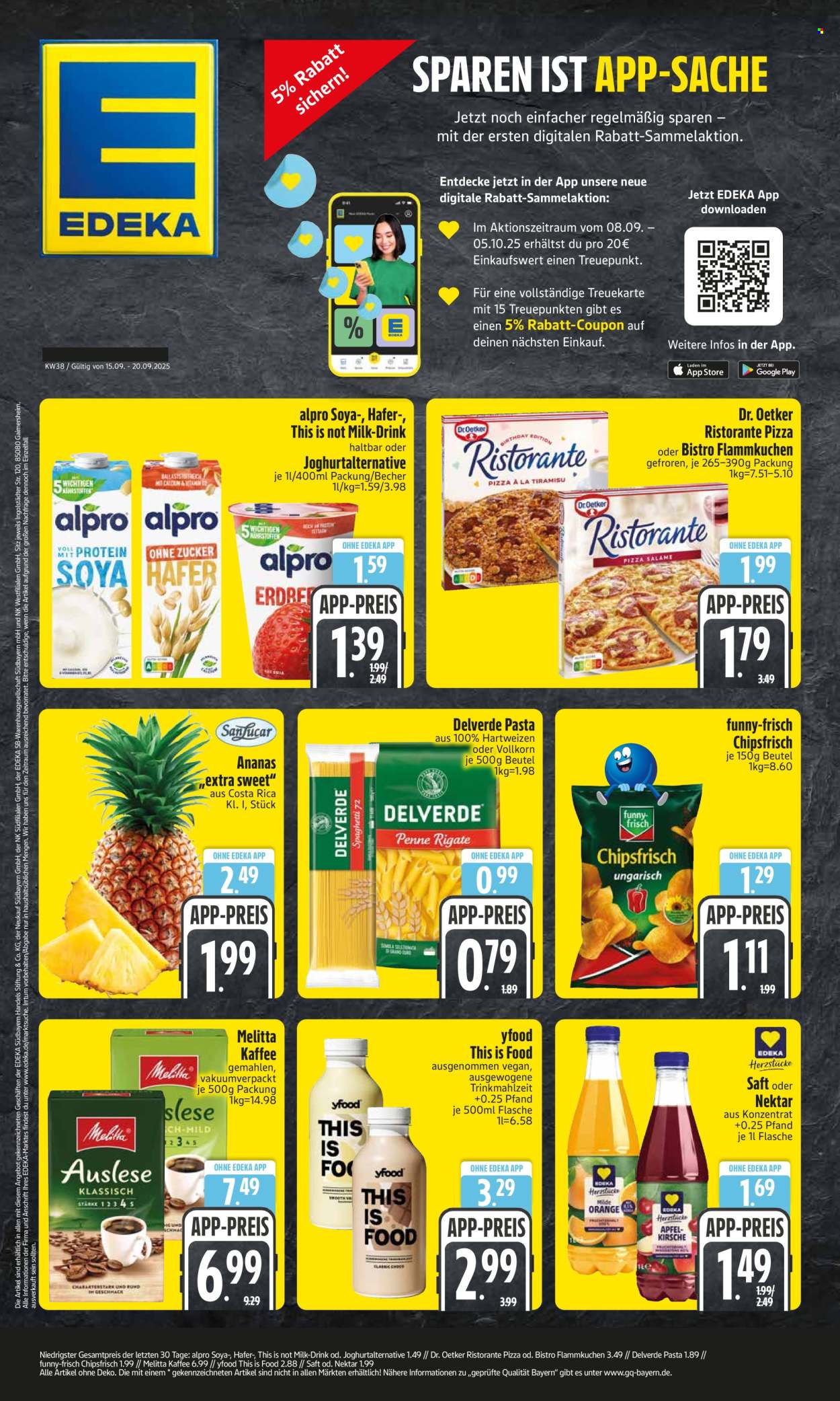 Edeka Prospekte  - 15.09.2025 - 20.09.2025. Seite 1