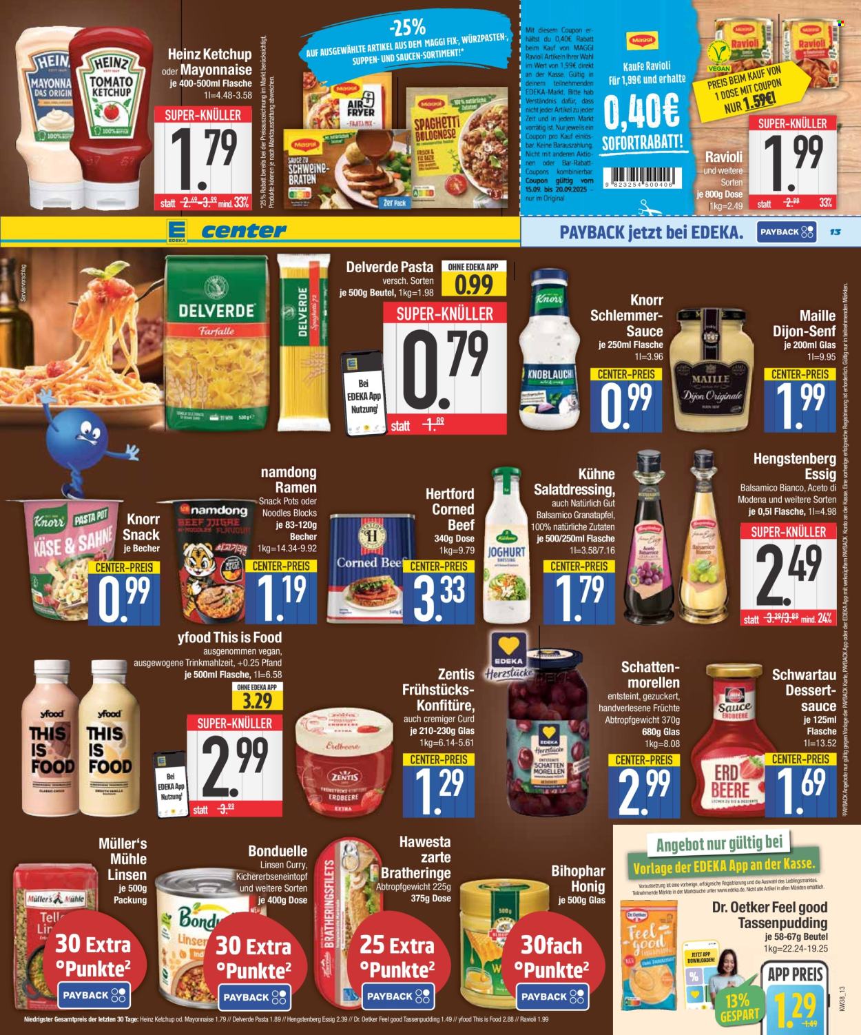 Edeka Prospekte  - 15.09.2025 - 20.09.2025. Seite 13