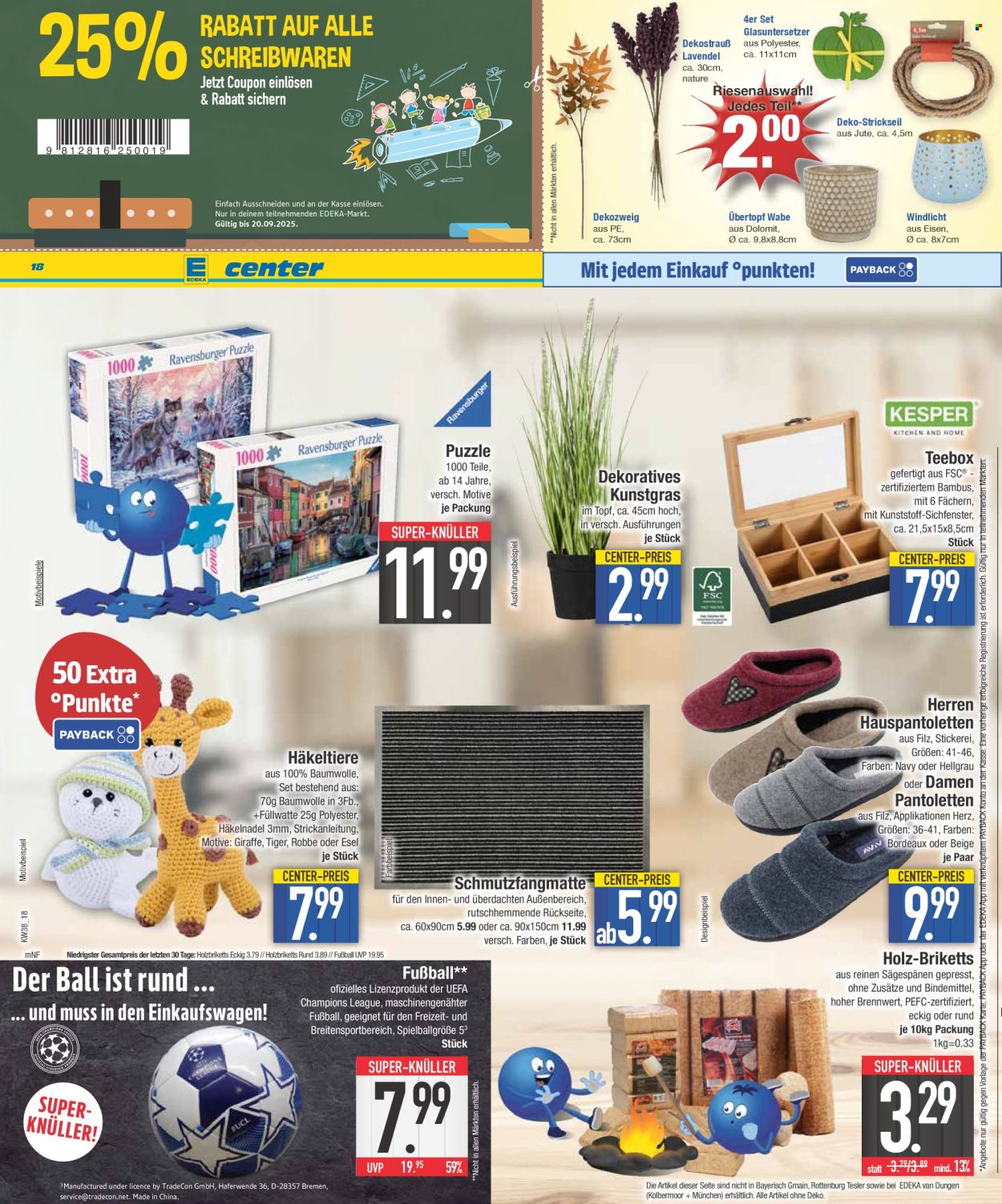 Edeka Prospekte  - 15.09.2025 - 20.09.2025. Seite 18