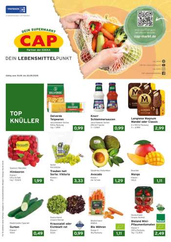Prospekte CAP-Markt - 15.09.2025 - 20.09.2025.