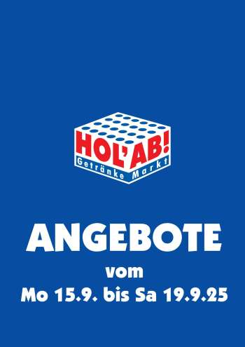 Prospekte Hol'ab! Getränkemarkt - 15.09.2025 - 20.09.2025.