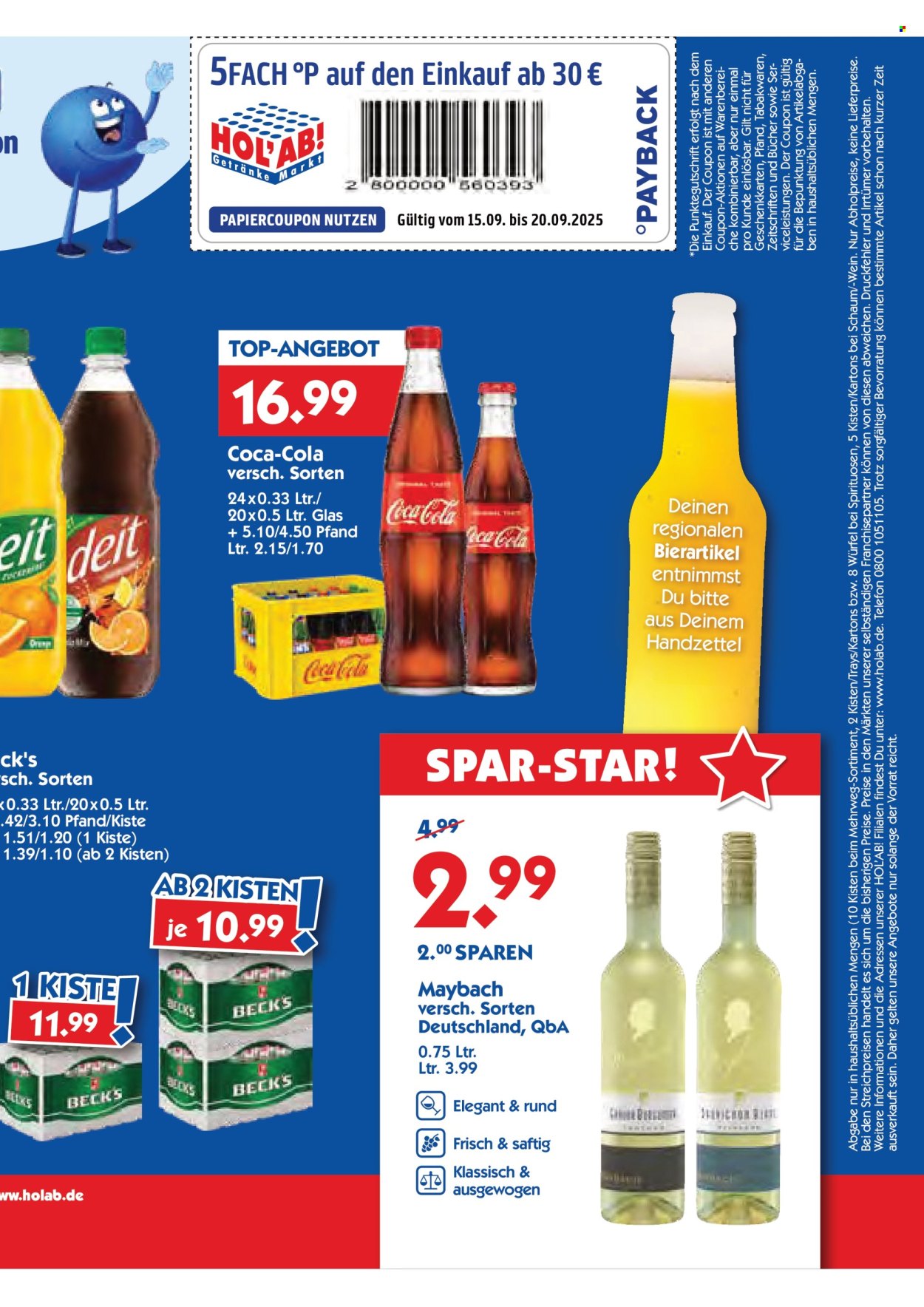 Hol'ab! Getränkemarkt Prospekte  - 15.09.2025 - 20.09.2025. Seite 3
