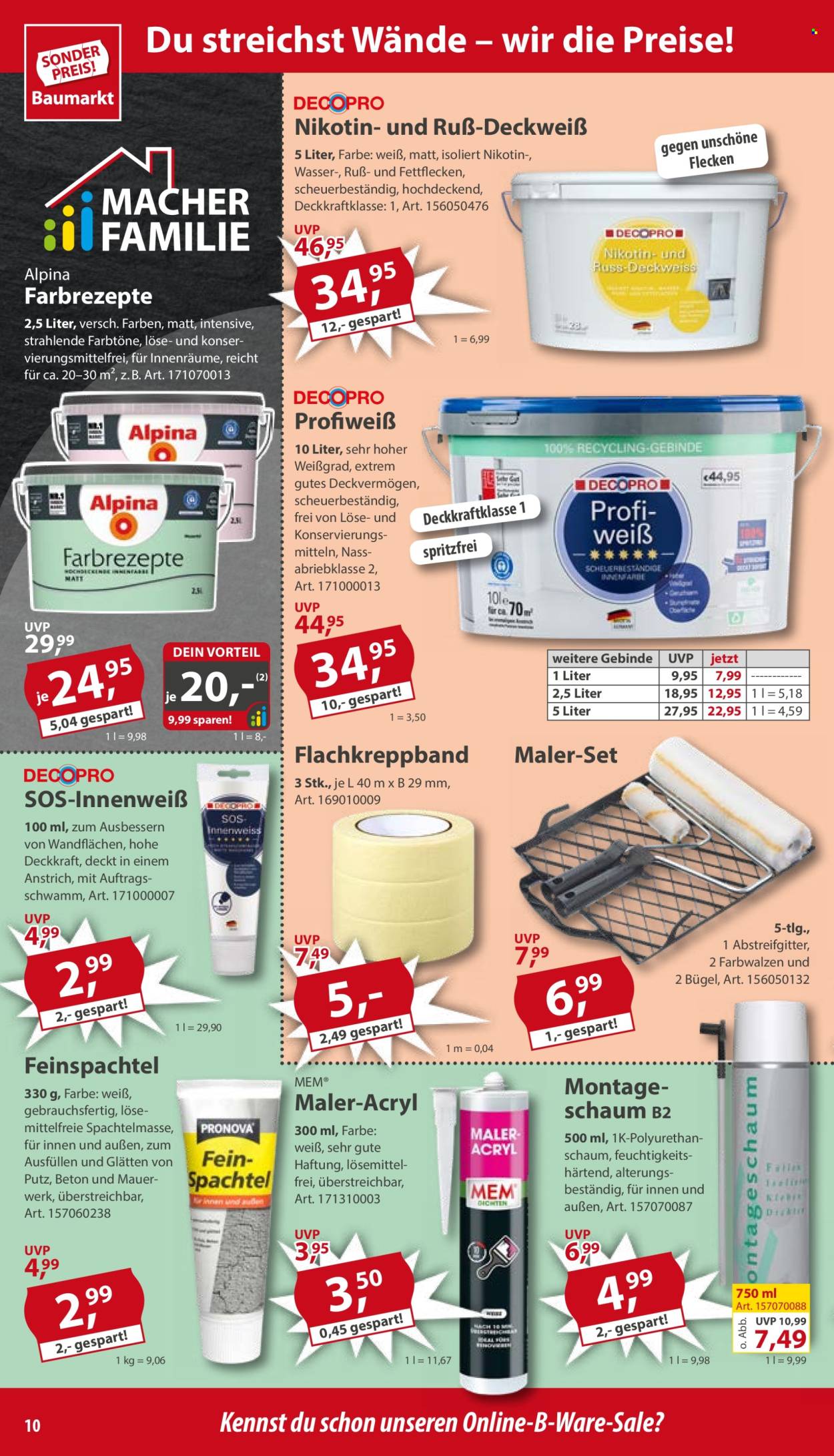 Sonderpreis-Baumarkt Prospekte  - 13.09.2025 - 19.09.2025. Seite 10