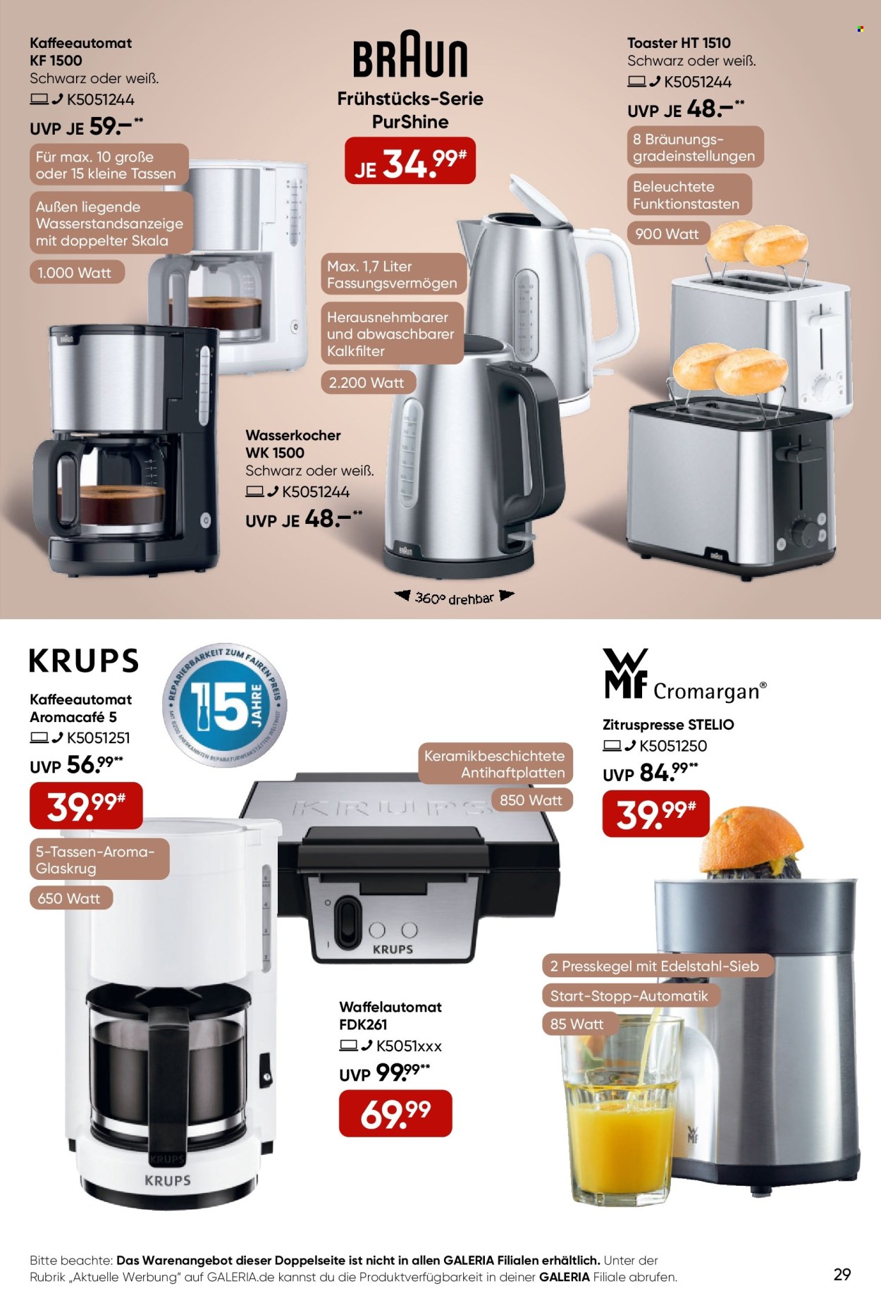 GALERIA Karstadt Kaufhof Prospekte  - 17.09.2025 - 23.09.2025. Seite 29