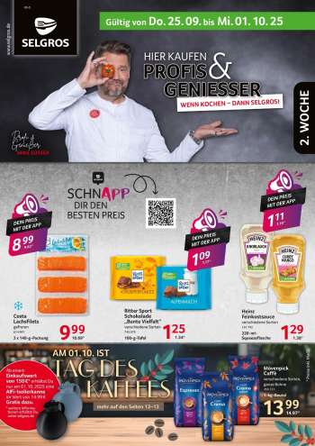 Prospekte Selgros - 25.09.2025 - 1.10.2025.