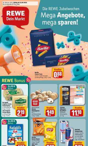 Prospekte REWE - 22.09.2025 - 28.09.2025.