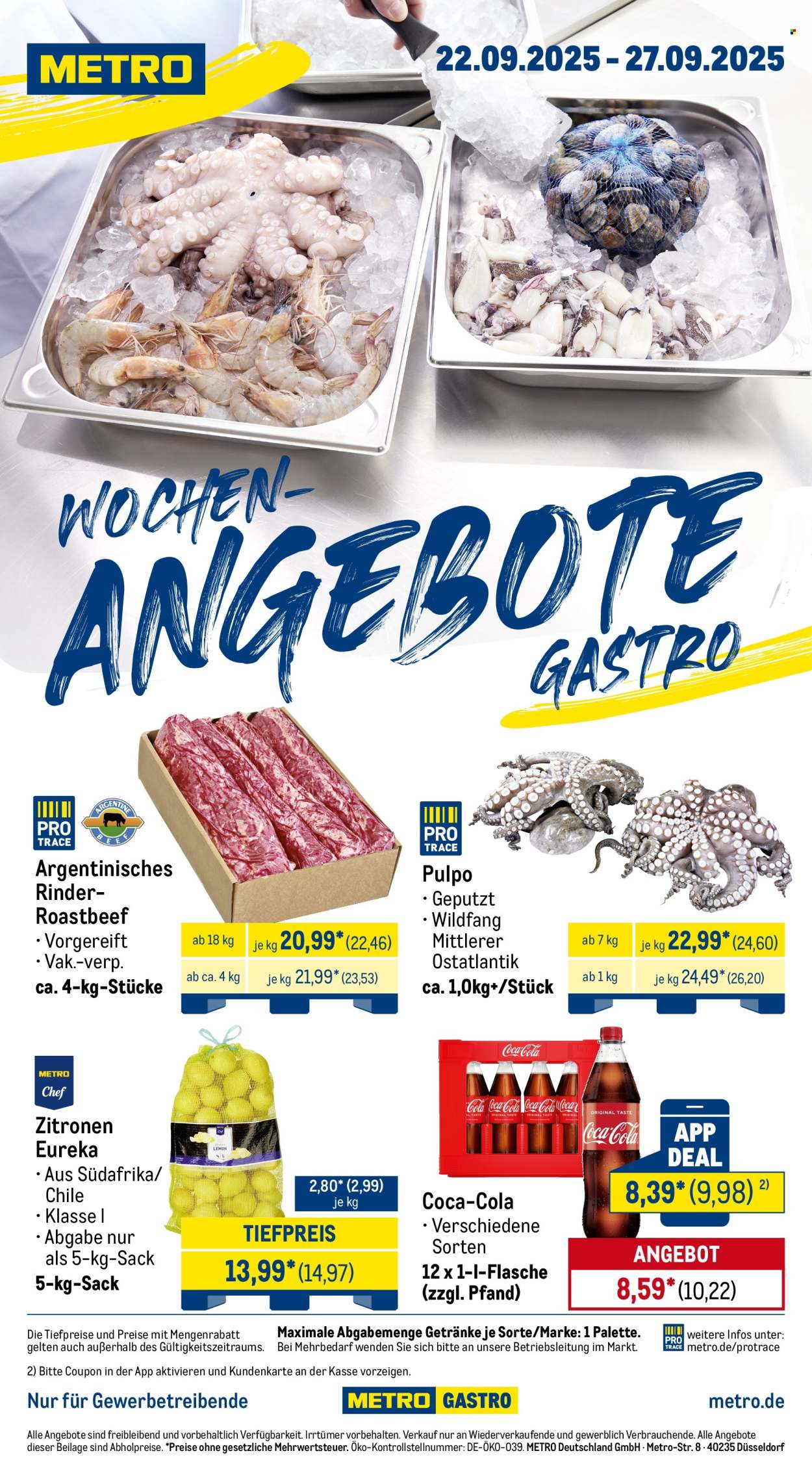 Metro Prospekte  - 22.09.2025 - 27.09.2025. Seite 1