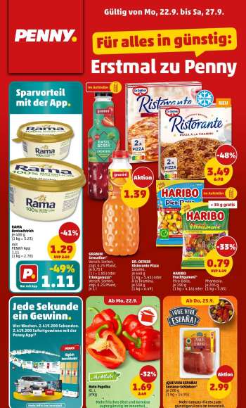 Prospekte Penny - 22.09.2025 - 27.09.2025.