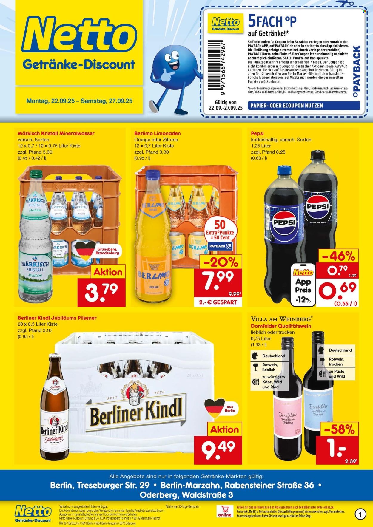 Netto Marken-Discount Prospekte  - 22.09.2025 - 27.09.2025. Seite 1