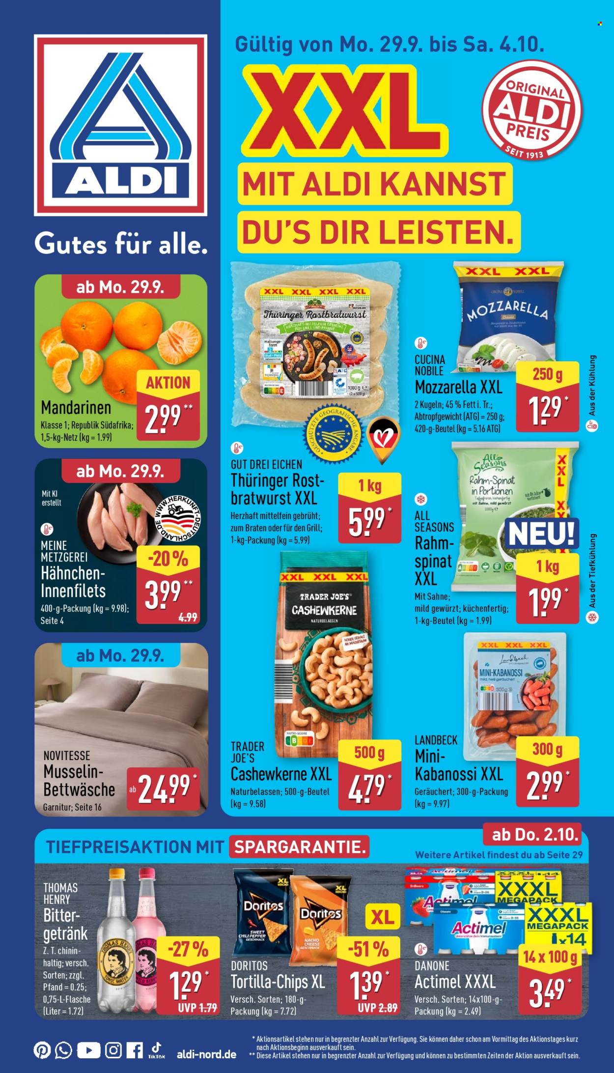 ALDI Nord Prospekte  - 29.09.2025 - 4.10.2025. Seite 1