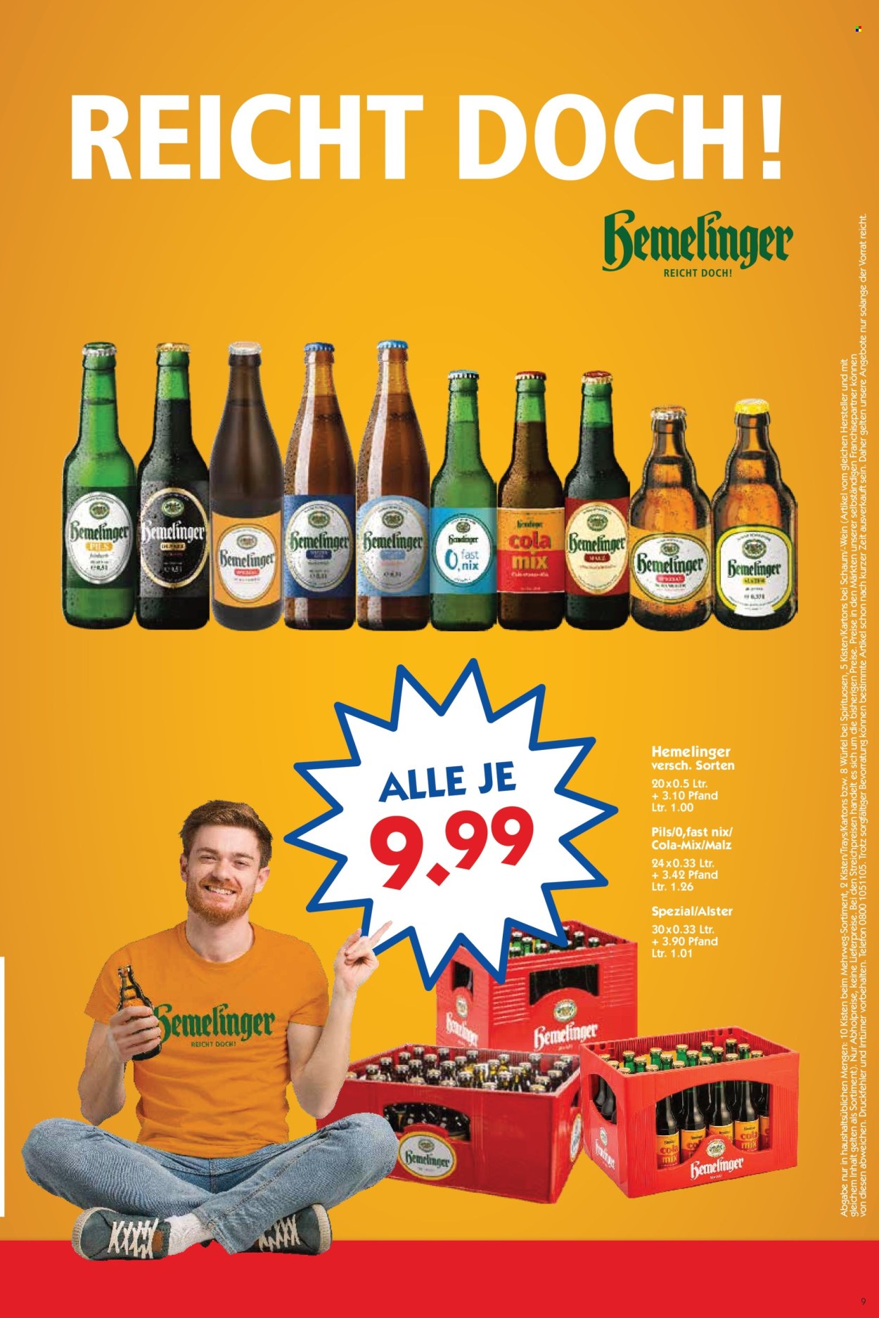 Hol'ab! Getränkemarkt Prospekte  - 22.09.2025 - 27.09.2025. Seite 9