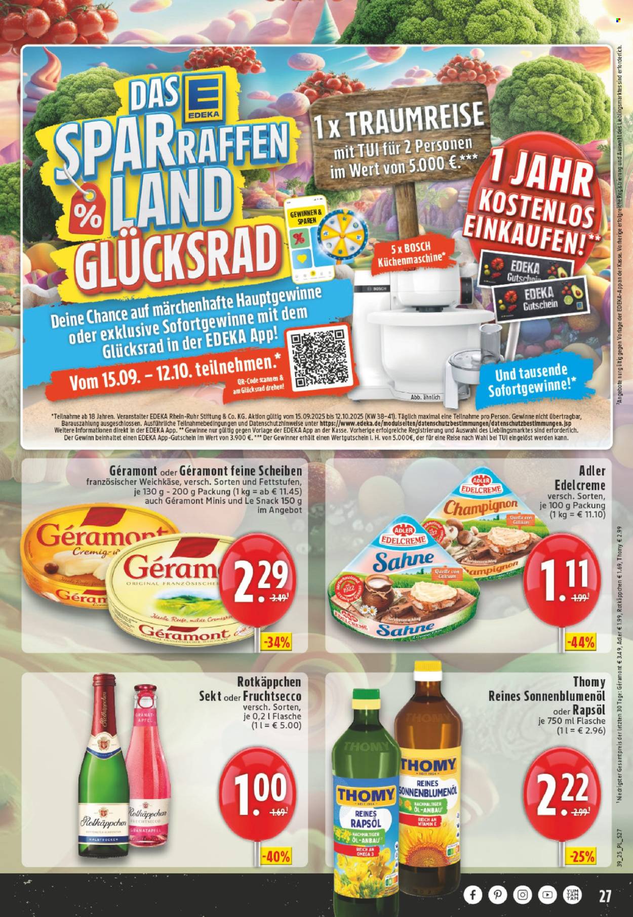 Edeka Prospekte  - 22.09.2025 - 27.09.2025. Seite 27