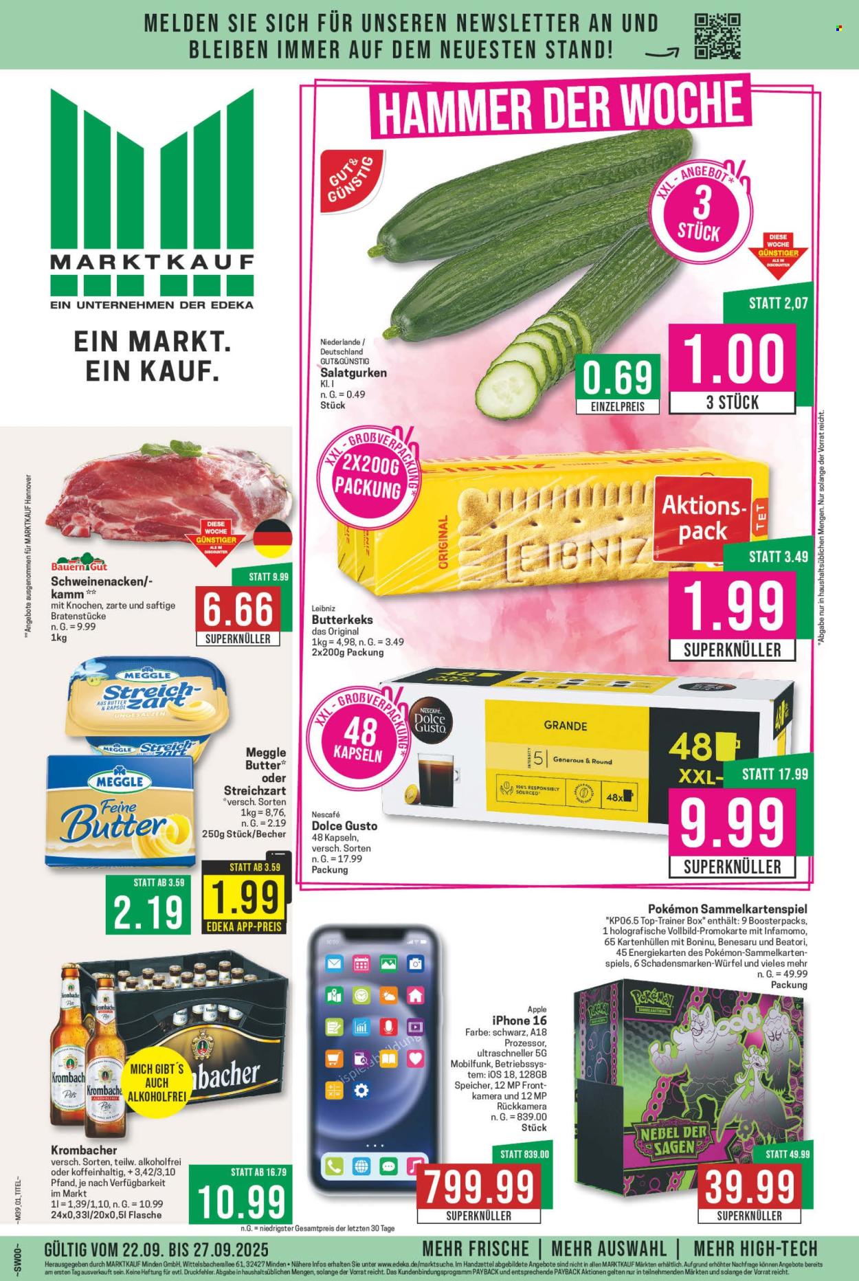 Marktkauf Prospekte  - 22.09.2025 - 27.09.2025. Seite 1