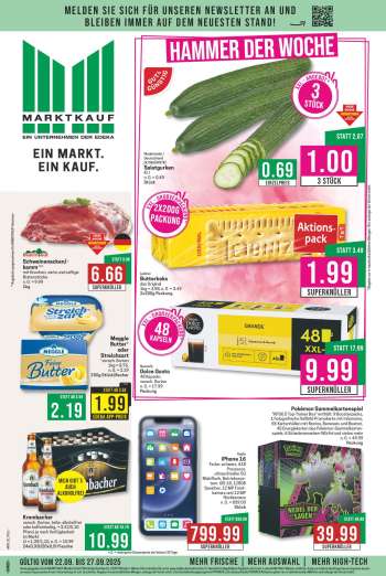 Prospekte Marktkauf - 22.09.2025 - 27.09.2025.
