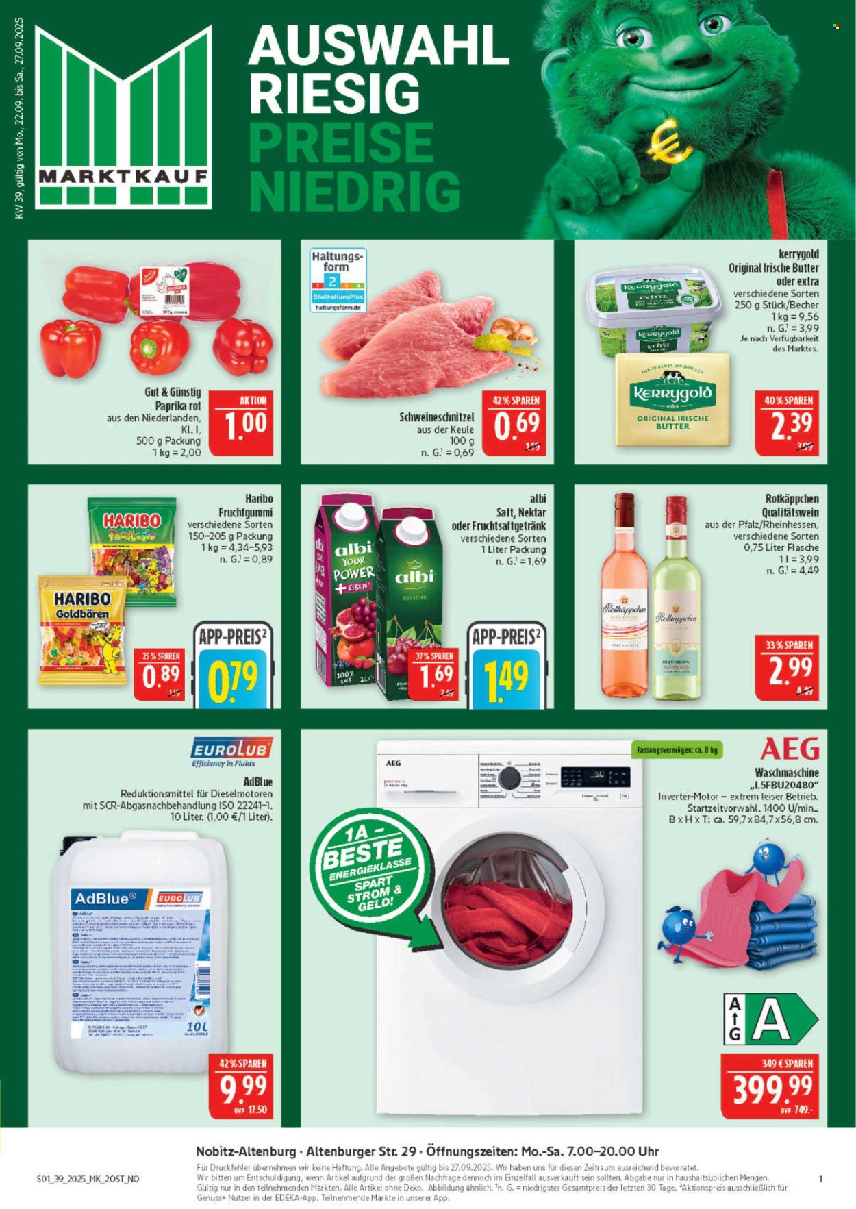 Marktkauf Prospekte  - 22.09.2025 - 27.09.2025. Seite 1
