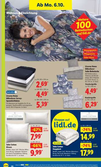 thumbnail - LIVARNO home Mikrofaser-Satin-Bettwäsche