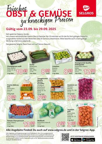Prospekte Selgros - 23.09.2025 - 29.09.2025.