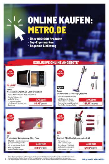 Prospekte Metro - 22.09.2025 - 28.09.2025.