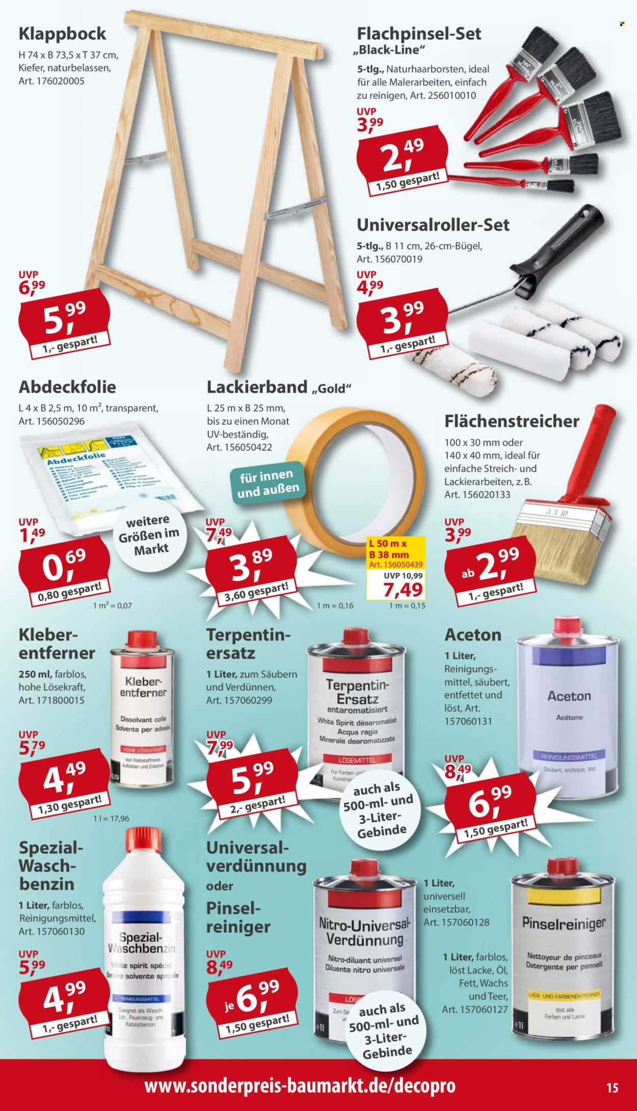 Sonderpreis-Baumarkt Prospekte  - 27.09.2025 - 3.10.2025. Seite 15