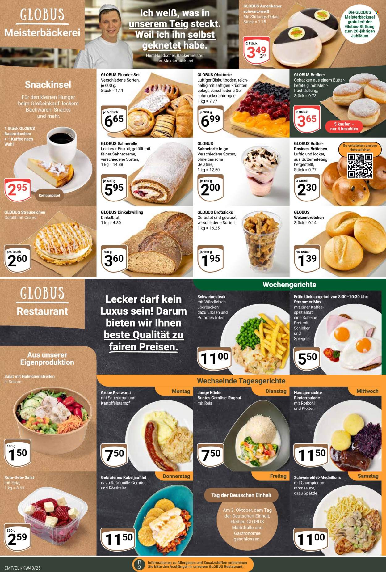 Globus Prospekte  - 29.09.2025 - 4.10.2025. Seite 9