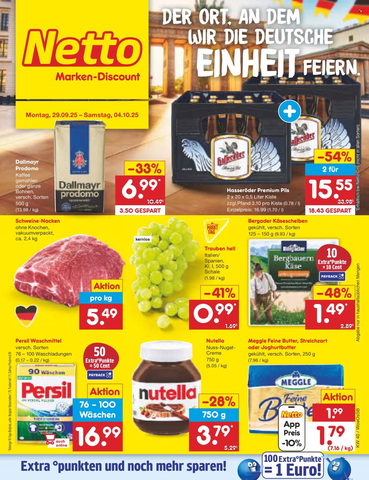 Netto Marken-Discount Prospekte  - 29.09.2025 - 4.10.2025. Seite 1