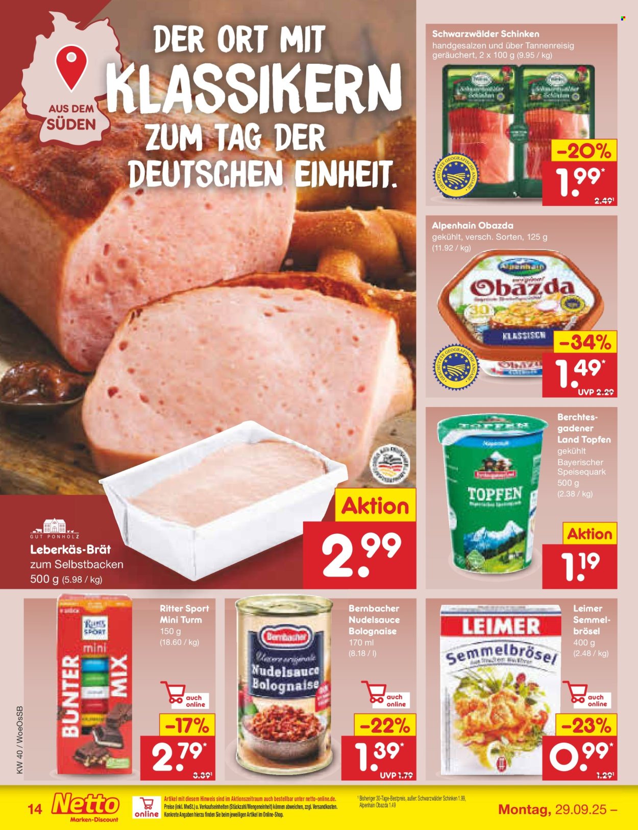 Netto Marken-Discount Prospekte  - 29.09.2025 - 4.10.2025. Seite 14