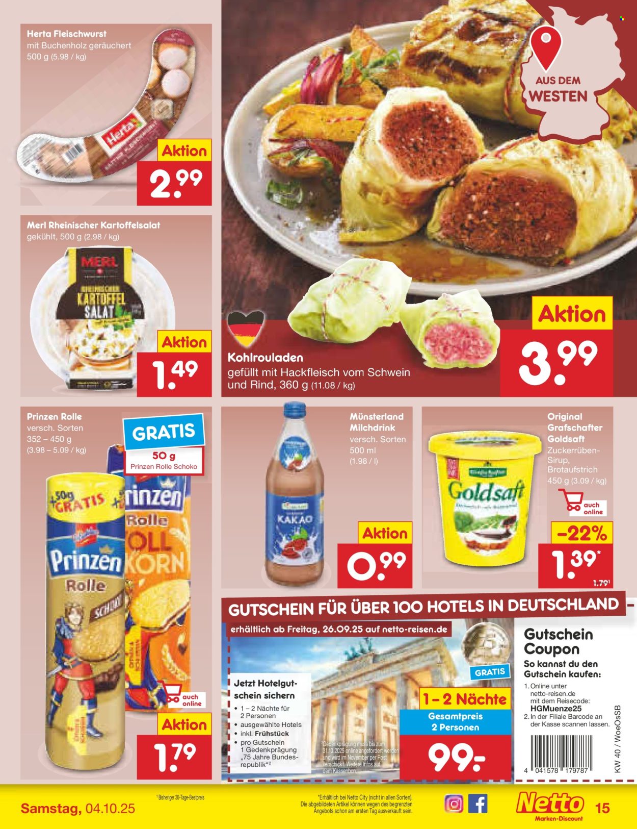 Netto Marken-Discount Prospekte  - 29.09.2025 - 4.10.2025. Seite 15