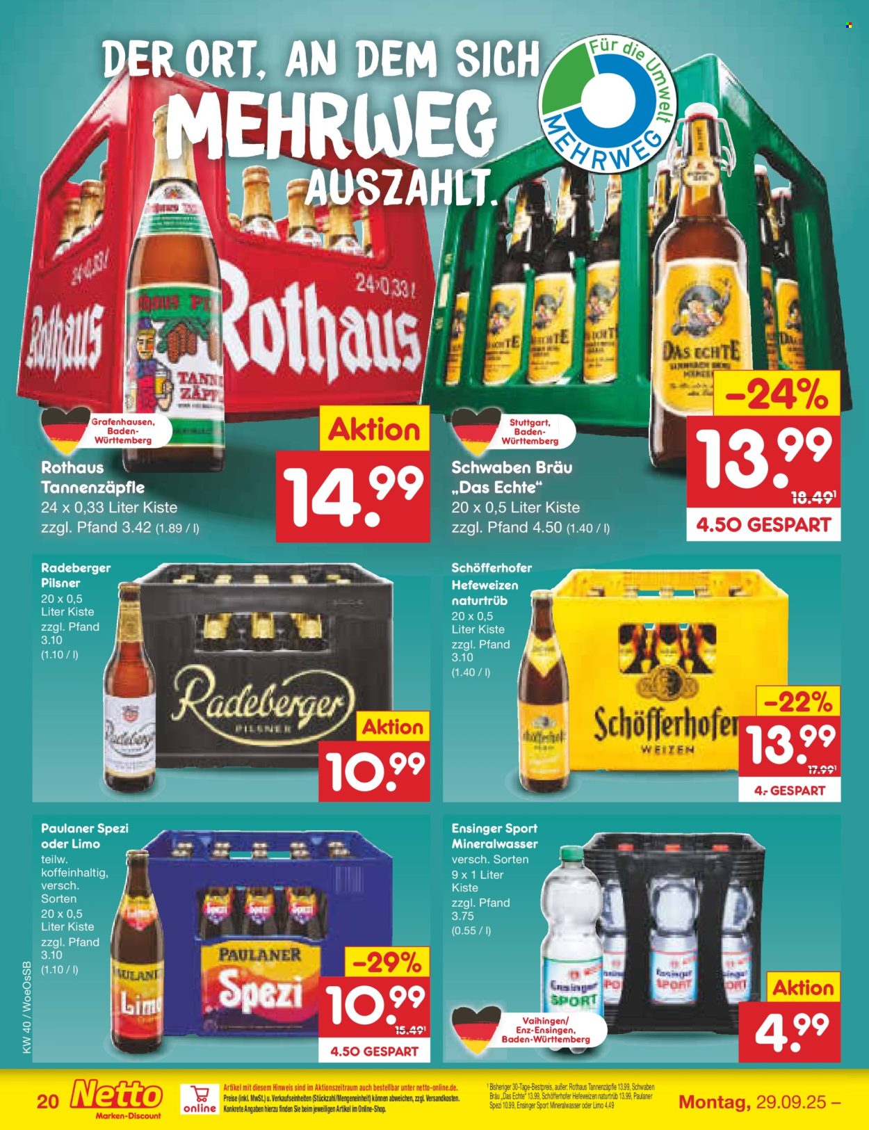 Netto Marken-Discount Prospekte  - 29.09.2025 - 4.10.2025. Seite 20