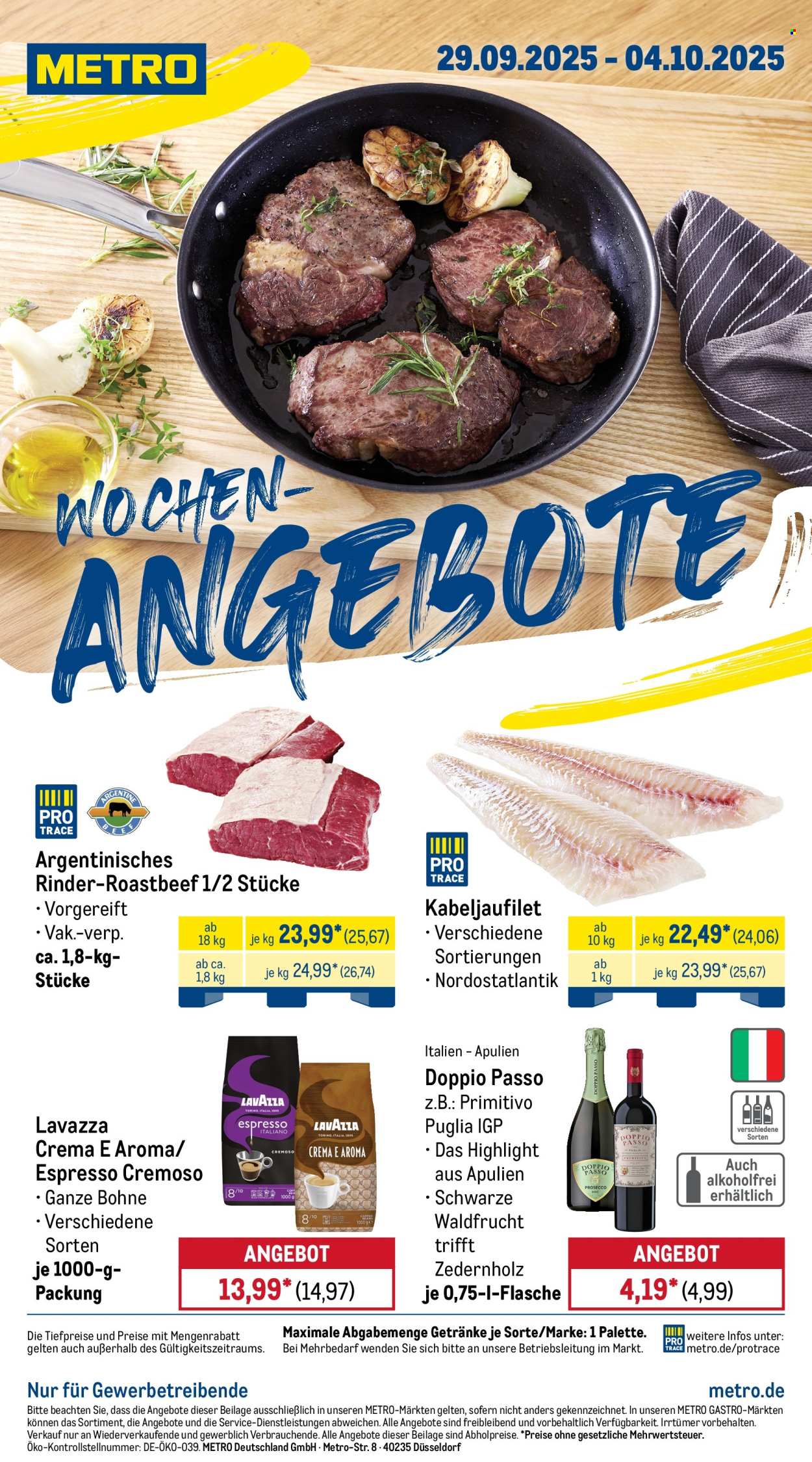 Metro Prospekte  - 29.09.2025 - 4.10.2025. Seite 1