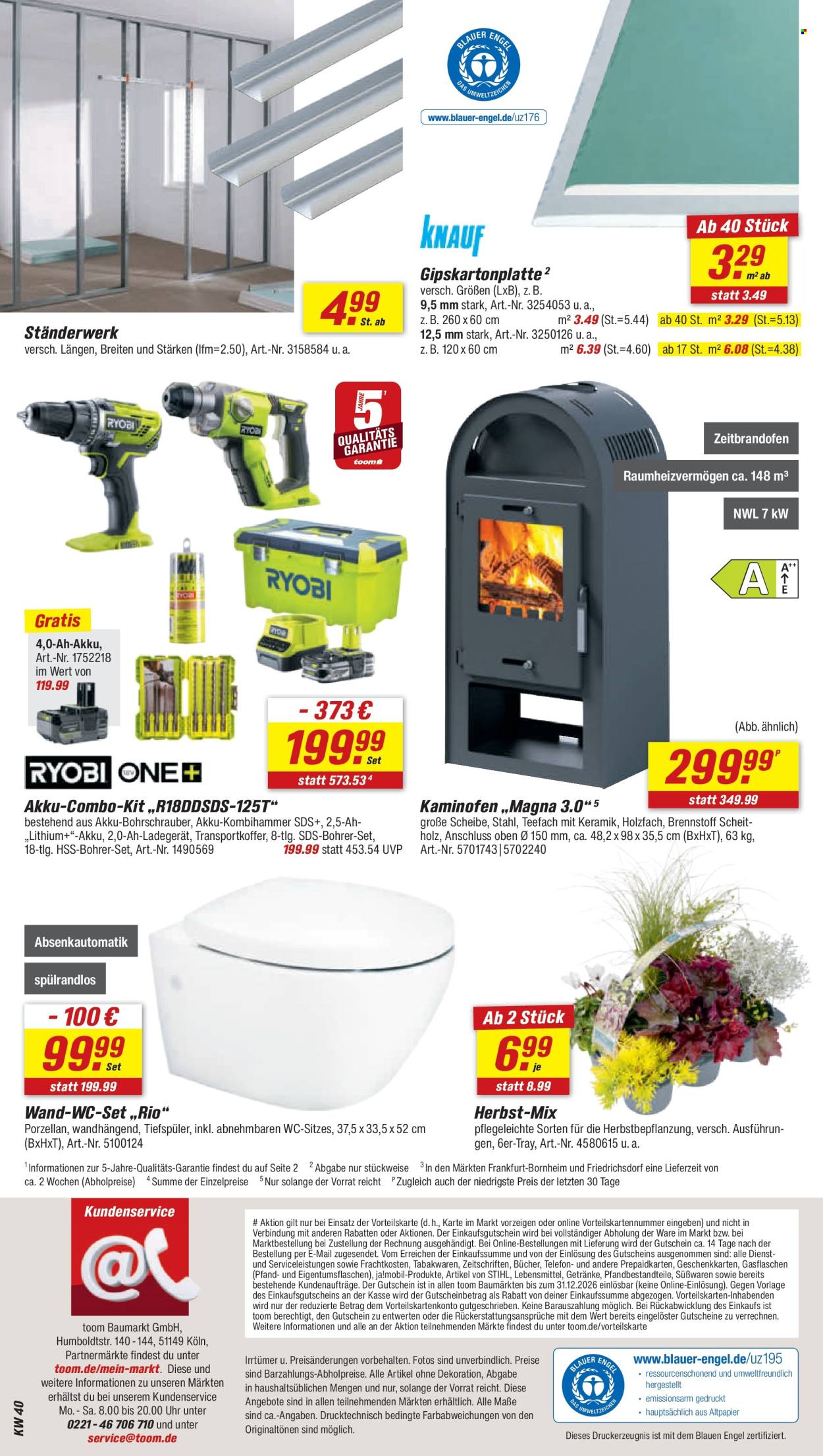toom Baumarkt Prospekte  - 27.09.2025 - 3.10.2025. Seite 10