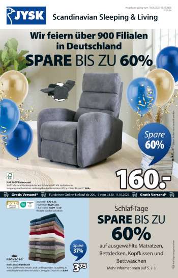 Prospekte JYSK - 19.09.2025 - 18.10.2025.