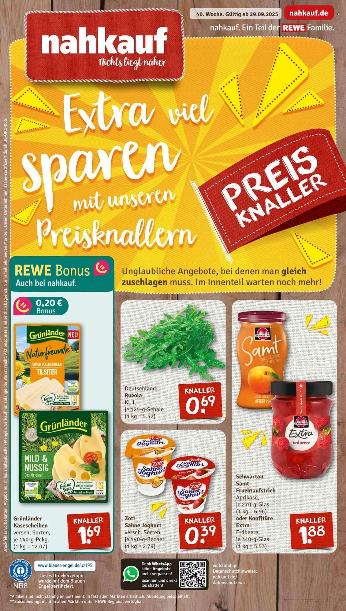 Nahkauf Prospekte  - 29.09.2025 - 4.10.2025. Seite 1