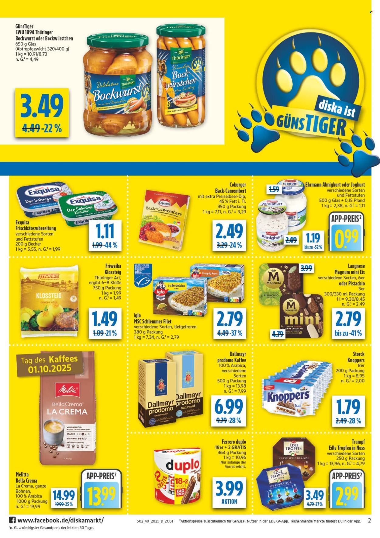 Diska Prospekte  - 29.09.2025 - 4.10.2025. Seite 2