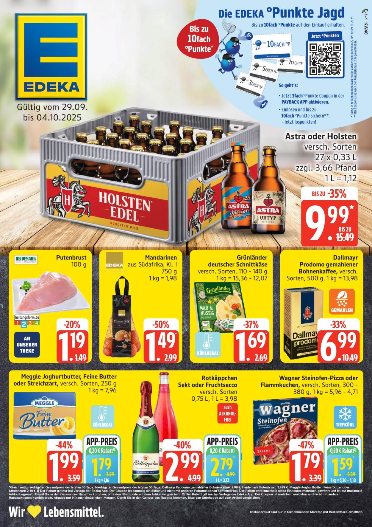 Edeka Prospekte  - 29.09.2025 - 4.10.2025. Seite 1