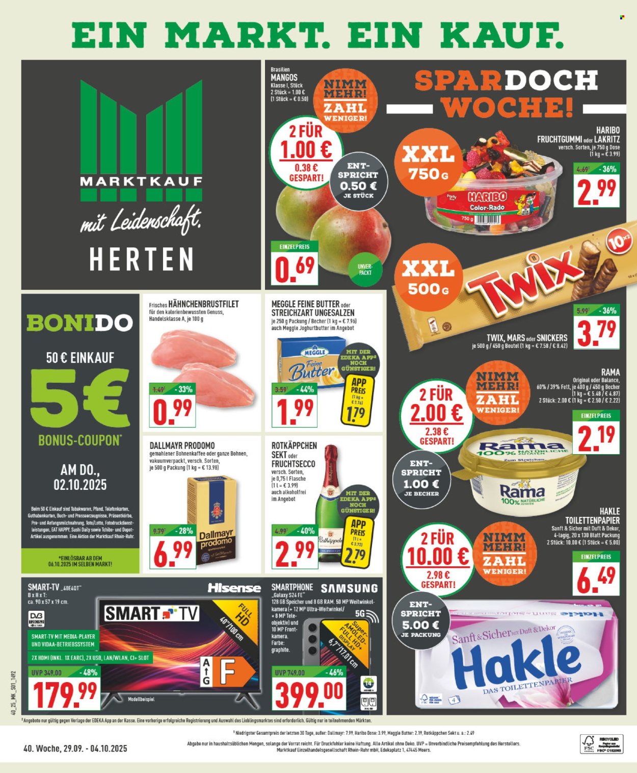 Marktkauf Prospekte  - 29.09.2025 - 4.10.2025. Seite 1