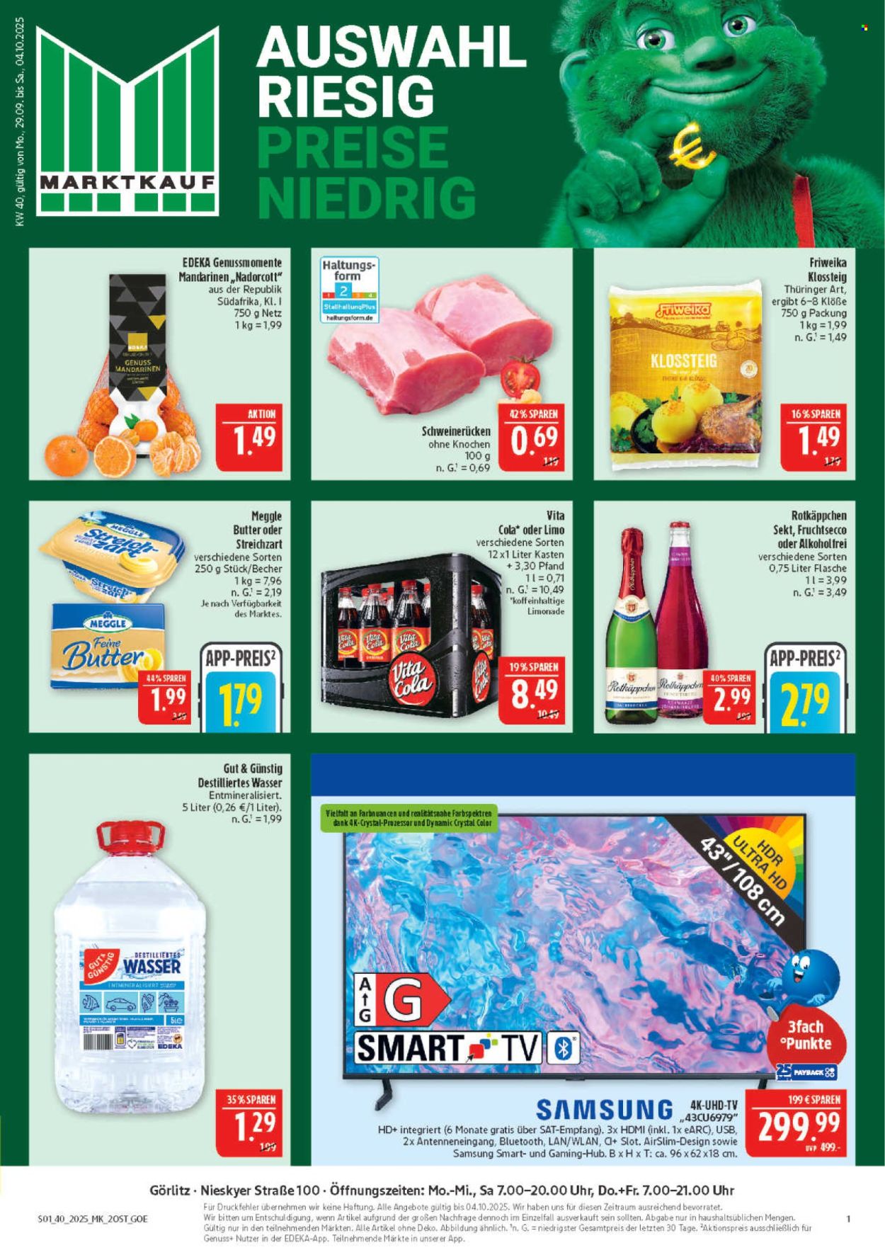 Marktkauf Prospekte  - 29.09.2025 - 4.10.2025. Seite 1