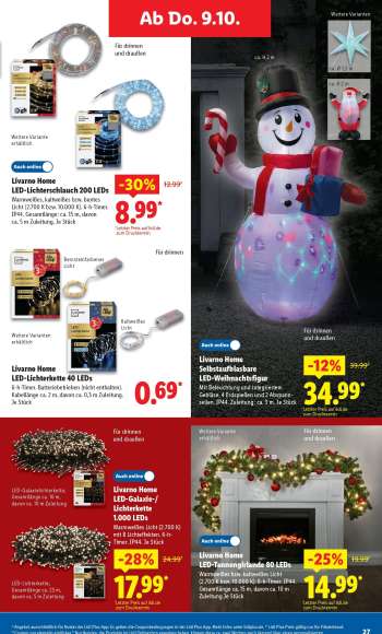 thumbnail - Livarno Home LED-Lichterkette 40 LEDs