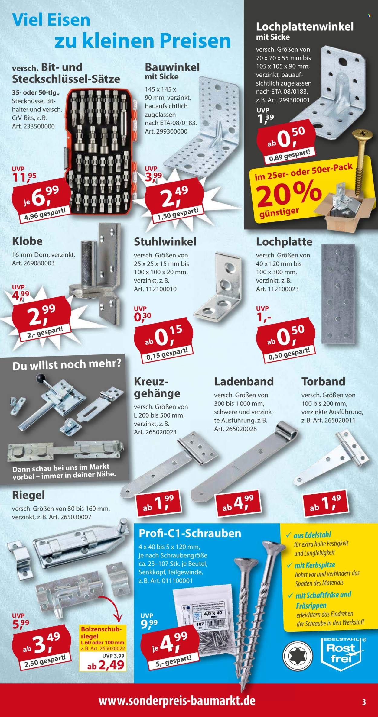 Sonderpreis-Baumarkt Prospekte  - 4.10.2025 - 10.10.2025. Seite 3